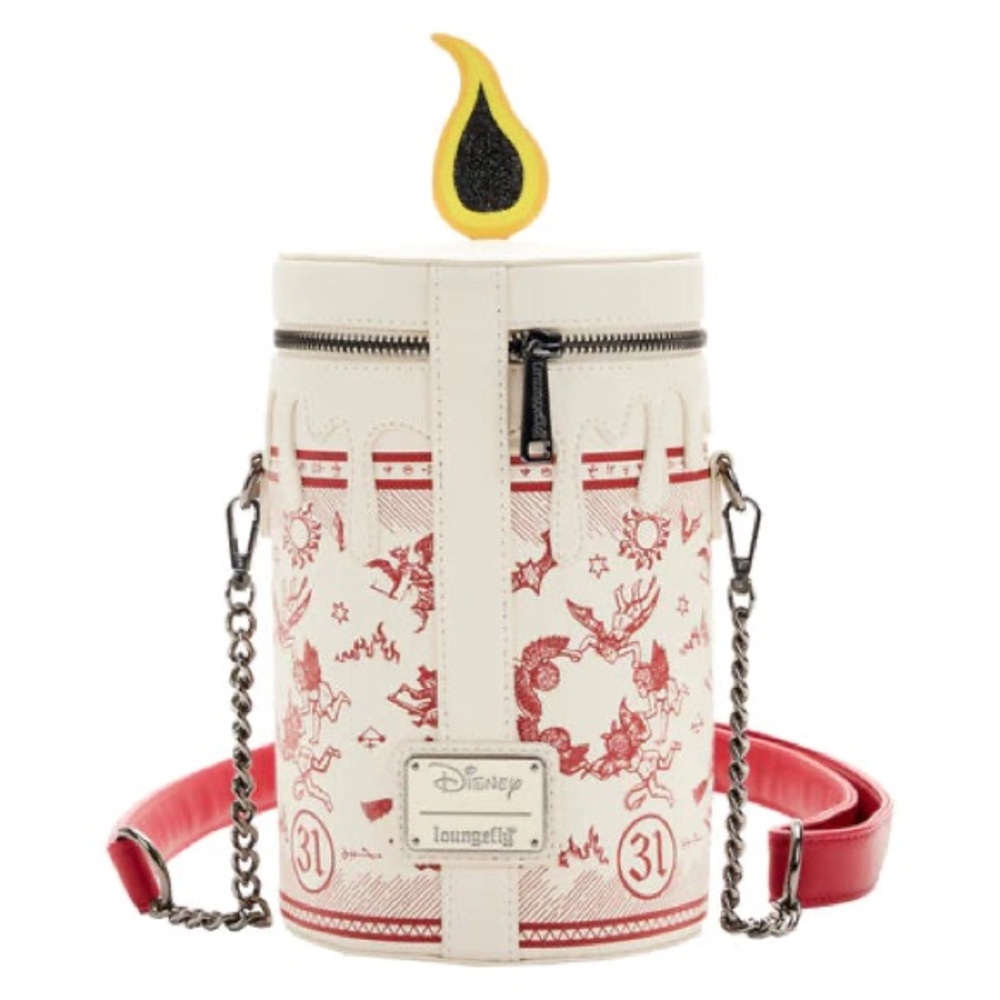 NWT Loungefly Hocus Pocus GITD Black Flame Candle Bag - Picture 2 of 5